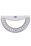 Deli EG00512 Transparent 4-Piece Ruler Set – ideal for school, drafting & design use - 6