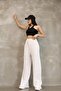 Women's high-waisted wide leg palazzo pants - summer casual trousers