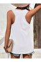 Women's Sleeveless Printed Round Neck Top T-Shirt - 2