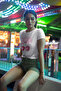 "Sweet Cherry Printed T-Shirt – Add Energy to Colorful Summer Combinations!"