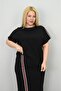 Women's Plus Size Short Sleeve Stripe Skirt Suit 8204-25 - 6