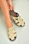 U458334202 Beige Suede Closed Front Women's Slippers - 2