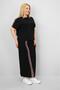 Women's Plus Size Short Sleeve Stripe Skirt Suit 8204-25 - 3