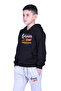 Boy's Track Suit with Hooded Kangaroo Pocket Generation Text Printed - 3