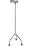 Walking Stick Tripod Stainless Steel Lightweight & Sturdy Mobility Aid Height Adjustable Walking