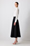 A Cut Gabardine Skirt - 3