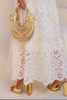 Women's Processing Embroidery Detail Strap Imported Dress Nbemp2736 - 3