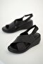 Florence Women's Genuine Leather Sandals Black - 4