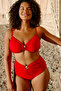 Kırmızı Straplez Premium Aksesuarlı Mix&Match Bikini Üstü TBBSS25CT00003