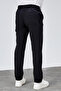 Men's Seasonal Black Relaxed Fit Elastic Waist Lace-Up Double-Leg Jogger Pants Bolt-1996 - 7
