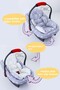 4 Pieces - Stroller Cover, Stroller Cushion with Lumbar Support, Stroller Cushion, Stroller Sheet - Poncho - 3