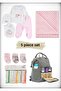 5-Piece Birth Set (Mother Baby Bag, Hospital Release Blanket, 10-Piece Wipes and 3-Piece Socks)