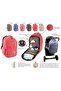 Mother Baby Care Bag 9301 Black Waterproof Fabric Baby Care Backpack - 8