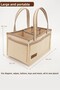 Multi-Purpose Thick Felt Mother Baby Care Bag, In-Cabinet Organizer, Plain Series, Cappuccino - 2
