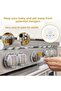 8 Pieces Non-Marking Non-Assembled Cooker and Oven Gas Button Closer Safety Cover Baby Safety - 2