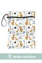 Dino - Wet/Dry Dirty Clean Clothes, Swimsuit, Baby Laundry Bag - Liquid Resistant