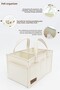 3-Piece Baby Care Set; Felt Mother Baby Organizer, Waterproof Changing Pad, Diaper Bag - 2