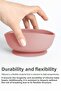 Vacuum Silicone Baby Feeding Bowl - Vacuum Base Bowl - Pink - 3