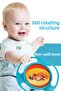 Non-Spill Food Plate Universal 360 Degree Rotating Food Container Plate Mother Baby Toy - 2