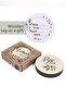 Wooden Memory Disc Baby Newborn Gift Milestone Photo Shoot - 3