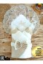 S.Kahve Baby Girl and Boy Blanket Special Design Lace Mevlütlük Gift Swaddle Hospital Release