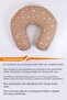 Double Sided Breastfeeding Pillow Baby Support Cushion Cotton Fabric - Brown Cat - 3