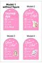 Birth Board |    Baby Birth Board Pink |   Rabbit Plexi Birth Board |   Girl Child Birth Board - 4