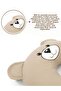 Morbear Series Cotton Breastfeeding Pillow - Pregnant and Baby Support Cushion, Cappuccino - 3