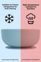 4-Piece Silicone Baby Feeding Set - Vacuum Bowl - Baby Bib - Cup with Handle - Teaser Spoon - Gray - 6
