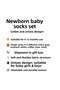 Set of 6 Newborn Baby Socks - Colorful Girl Cotton Organic Gift Boxed - 3