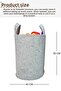 Unisex Panda Patterned Baby Kids Room Organizer Storage Box Toy Dirty Basket 50X40 cm - 4