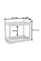 2 Tiers Bathroom Organizer Shelf Makeup Jewelry Organizer Shelf - 2