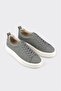 Gray Leather Men's Sports Shoes - 2