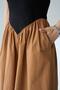 Two Color Dress - Black-Tan - 5
