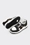 Black Leather Women's Sports Shoes - 3