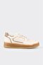 Ecru Leather Women's Sports Shoes