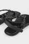 Schwarze Damensandalen - 5