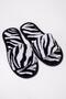 Printed Slippers Towel Bathroom Home Hotel Slippers Non-Slip Thin Open Toe
