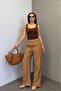 Camel Wide Leg Women's Trousers MG1982 - 4
