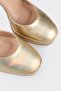 Gold Women's Heeled Shoes - 4