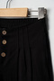 Girl's Pleated Pat Buttoned Gabardine Pants - 4
