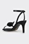 Black Women's Heeled Sandals - 3