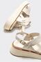 Beige Leather Women's Sports Sandals - 4