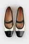 Gold Leather Women's Flat Shoes - 4