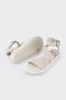 Beige Leather Women's Sports Sandals - 3