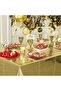 Gold Golden Birthday Tablecloth 120*180cm Disposable Plastic Table Cloth for Birthday Party - 2