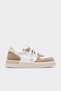 Beige Leather Women's Sports Shoes
