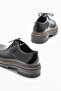 Black Leather Women's Oxford - 4