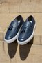 Tassel Navy Blue 100% Genuine Leather Men's Loafer Shoes, Daily Casual Shoes - 6
