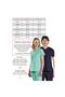 Cobalt Blue Luxury Lycra Prevailing Collar Hijab Suit Doctor Nurse Long Sleeve Scrubs Bottom Top - 4
